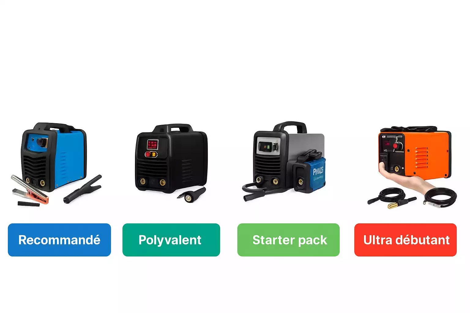 comparatif 2025 postes à souder inverter pour débutants avec modèles recommandés, polyvalents et starter pack