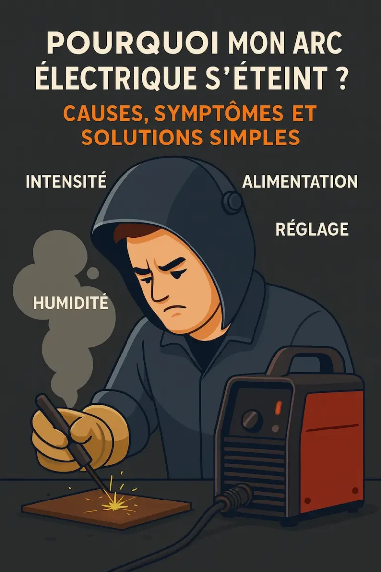 Pourquoi mon arc électrique s’éteint quand je soude ? Causes et solutions