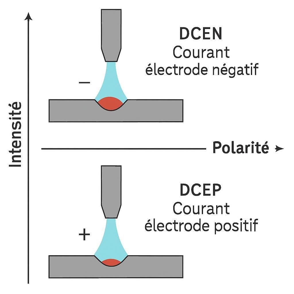 découvrez l'importance de la polarité en soudage tig aluminium et comment choisir la bonne pour un soudage précis et de haute qualité.